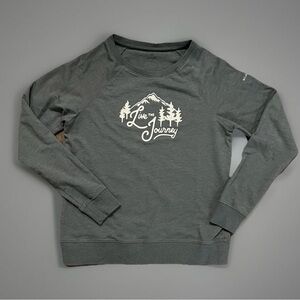 Columbia Live the Journey Grey French Terry Long Sleeve Sweatshirt Small